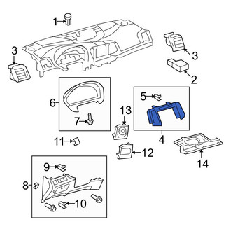 Toyota OE - Center Dashboard Air Vent