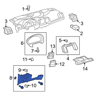 Toyota OE - Left Instrument Panel Trim Panel