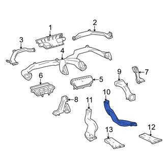 Toyota OE - Front Right Lower Instrument Panel Air Duct