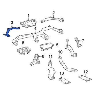 Toyota OE - Front Left Windshield Defroster Nozzle