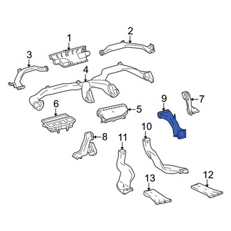 Toyota OE - Center Lower Instrument Panel Air Duct