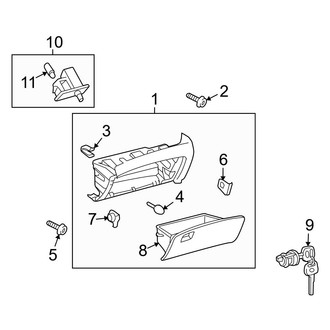 Toyota OE - Instrument Panel - Glove Box