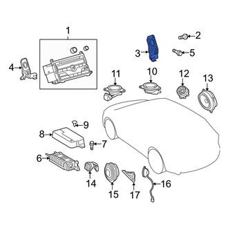 Toyota OE - Right Radio Bracket