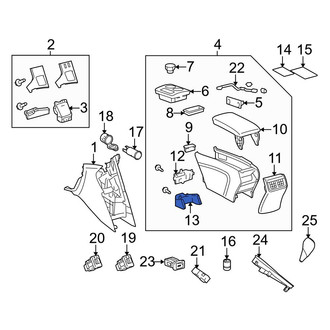 Toyota OE - Front Left Lower Instrument Panel Air Duct
