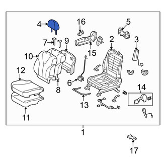 Toyota OE - Front Left Headrest