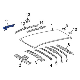 Toyota OE - Left Outer Roof Side Rail