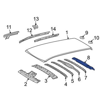 Toyota OE - Rear Roof Header Panel