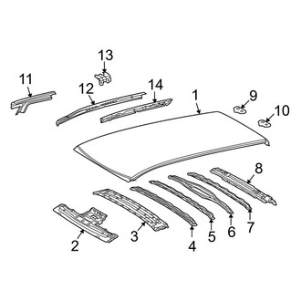 Toyota OE - Roof & Components (W/O Sunroof)