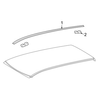 Toyota OE - Roof - Exterior Trim (W/O Sunroof)