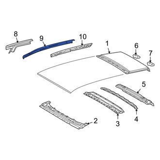 Toyota OE - Left Inner Roof Side Rail