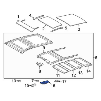 Toyota OE - Center Left Sunroof Frame Bracket