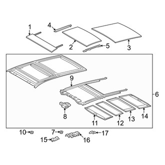Toyota OE - Roof - Sunroof (With Sunroof)