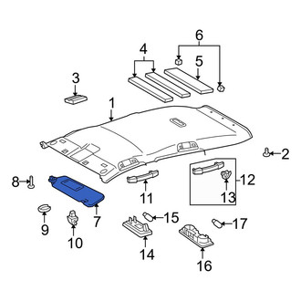 Toyota OE - Left Sun Visor