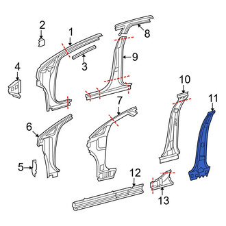 Toyota OE - Left Body B-Pillar