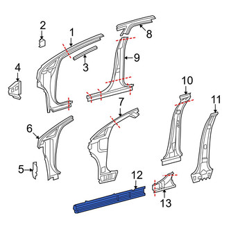 Toyota OE - Front Left Rocker Panel Reinforcement