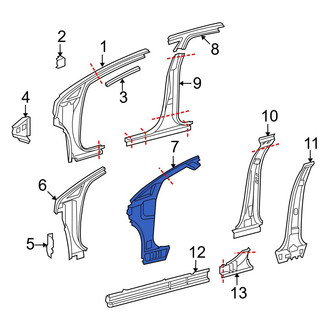 Toyota OE - Left Inner Body A-Pillar