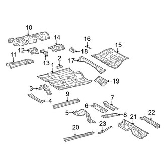 Toyota OE - Pillars, Rocker & Floor - Floor & Rails
