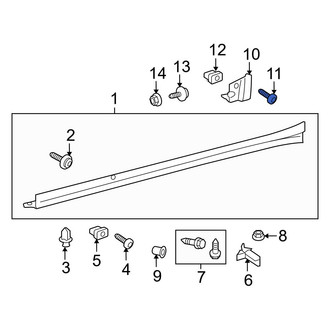 Toyota OE - Rocker Panel Molding Screw