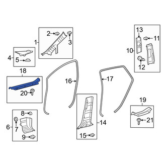 Toyota OE - Front Left Door Sill Plate