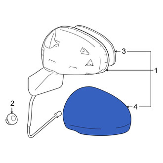 Toyota OE - Front Right Door Mirror Cover