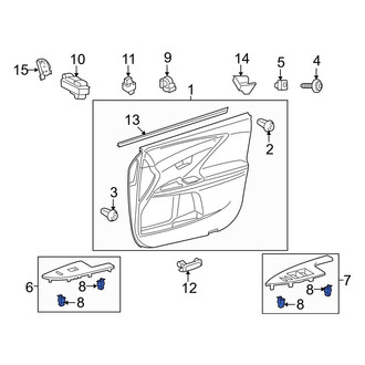 Toyota OE - Rear Quarter Panel Trim Panel Clip
