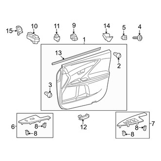 Toyota OE - Front Door - Interior Trim