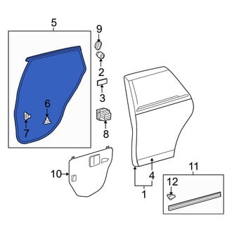 Toyota OE - Rear Left Door Seal