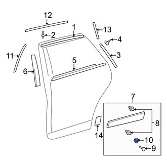Toyota OE - Tail Light Nut