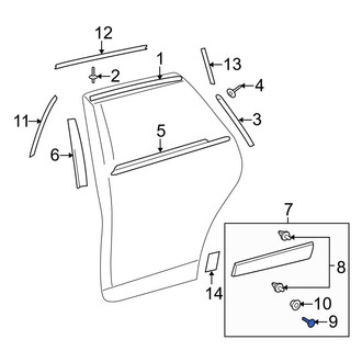 Toyota OE - Fender Molding Retainer