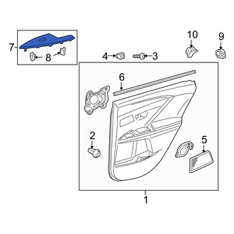 Toyota OE - Front Left Door Window Switch Bezel