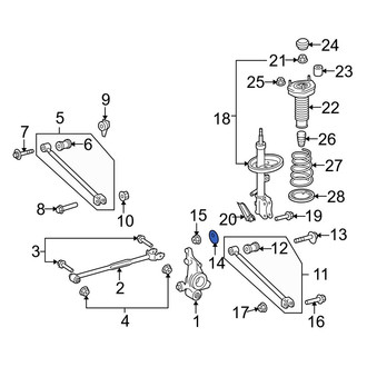 Toyota OE - Rear Alignment Camber Adjusting Eccentric