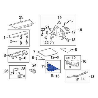 Toyota OE - Rear Left Trunk Floor Storage Box