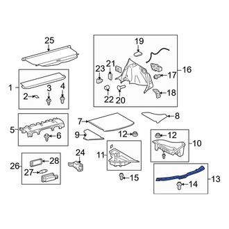 Toyota OE - Rear Liftgate Trim Scuff Plate