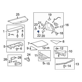 Toyota OE - Front 12 Volt Accessory Power Outlet Cover