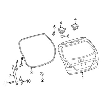 Toyota OE - Lift Gate - Gate & Hardware