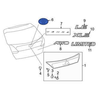 Toyota OE - Rear Hatch Emblem