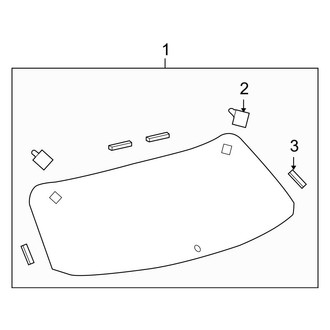 Toyota OE - Lift Gate - Back Glass