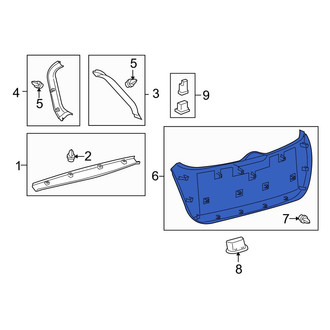 Toyota OE - Rear Lower Liftgate Trim