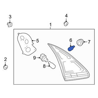 Toyota OE - Lower Tail Light Bulb