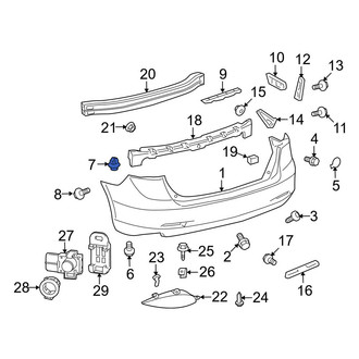 Toyota OE - Spoiler Nut