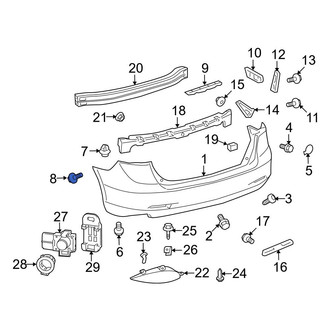 Toyota OE - Bumper Cover Screw