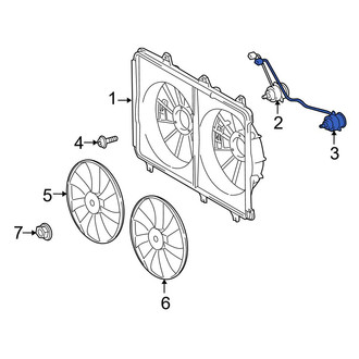 Toyota OE - Left Engine Cooling Fan Motor