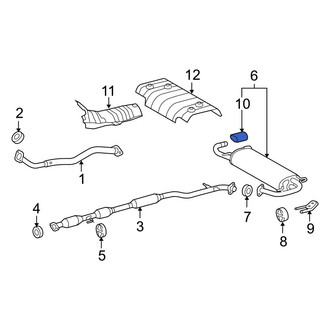 Toyota OE - Right Exhaust Tail Pipe Tip