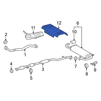 Toyota OE - Rear Floor Pan Heat Shield