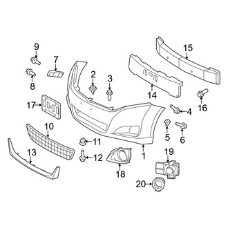 Toyota OE - Front Bumper - Bumper & Components