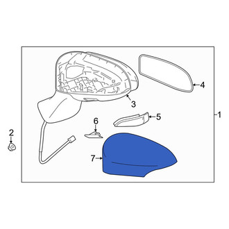 Toyota OE - Front Right Door Mirror Cover