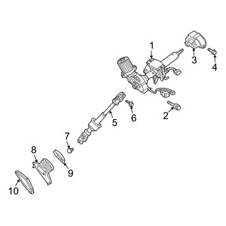 Toyota OE - Steering Column Assembly (With Smart Key)