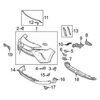 Toyota OE - Right Bumper Cover Brace