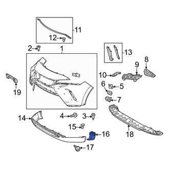 Toyota OE - Front Right Bumper Guard Pad