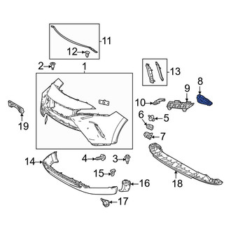 Toyota OE - Front Right Bumper Guide
